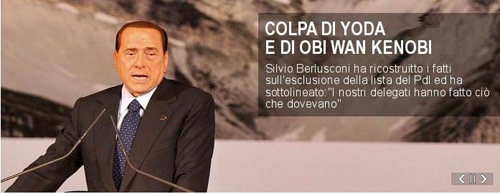 Il banner su Berlusconi di Meltiparaben