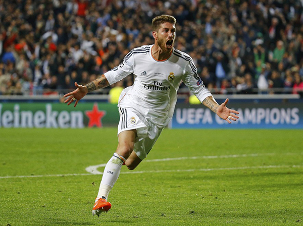 Ramos nella finale di Champions 2014