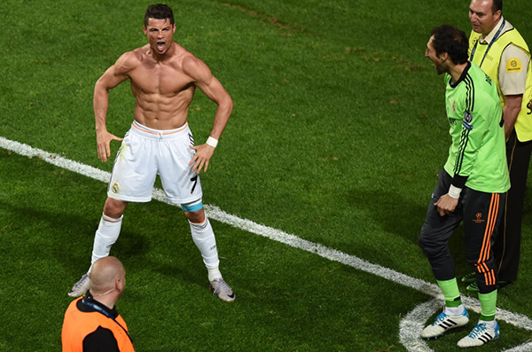 Cristiano Ronaldo nella finale di Champions 2014