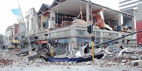 I danni del terremoto a Christchurch