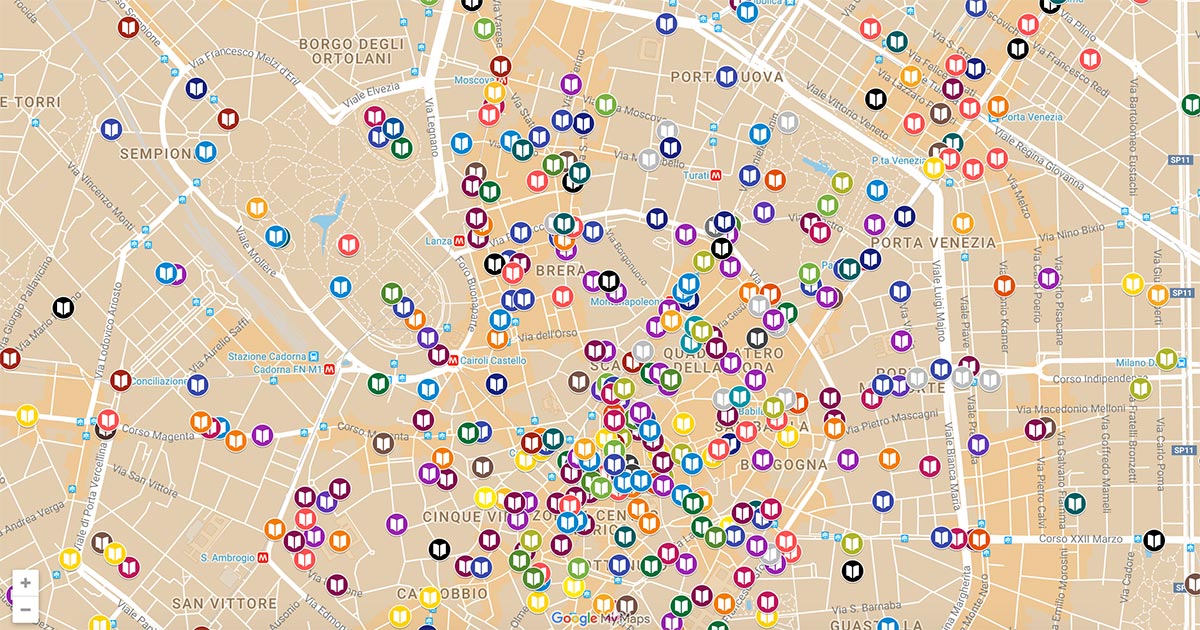 La mappa letteraria di Milano