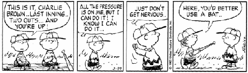 La striscia dei Peanuts del 29 marzo 1993