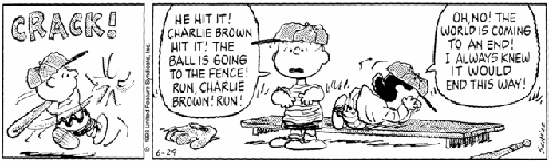 La striscia dei Peanuts del 29 giugno 1993