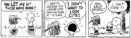 La striscia dei Peanuts del 19 agosto 1993