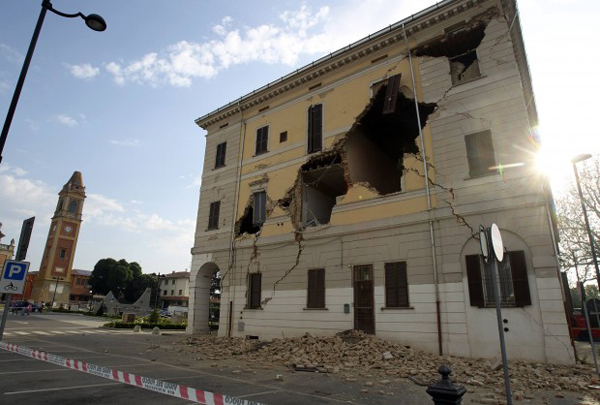 I danni del terremoto in Emilia Romagna
