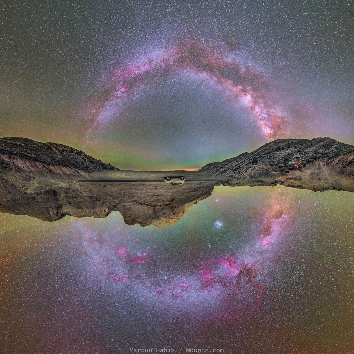 La foto della Via Lattea fotografata da Maroun Habib