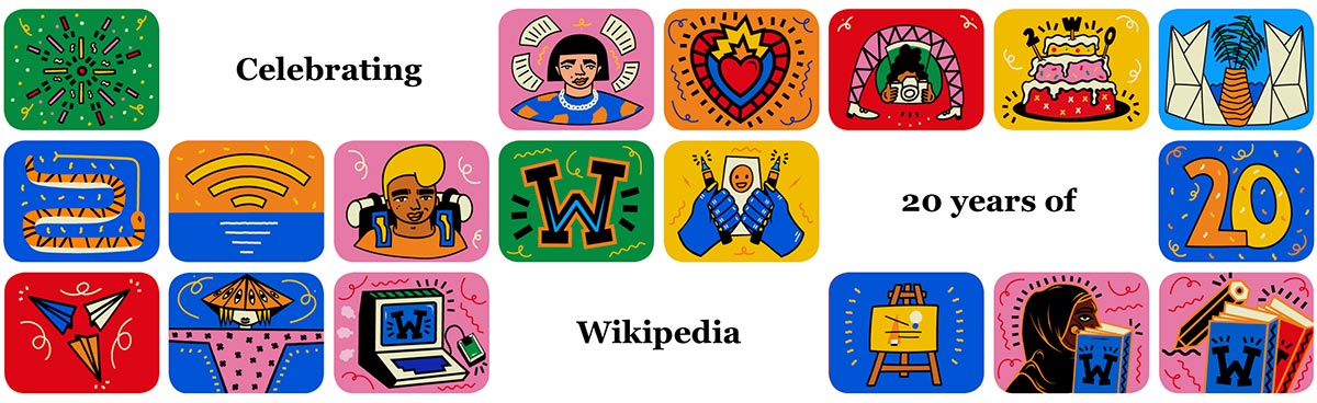 Celebrating 20 years of Wikipedia